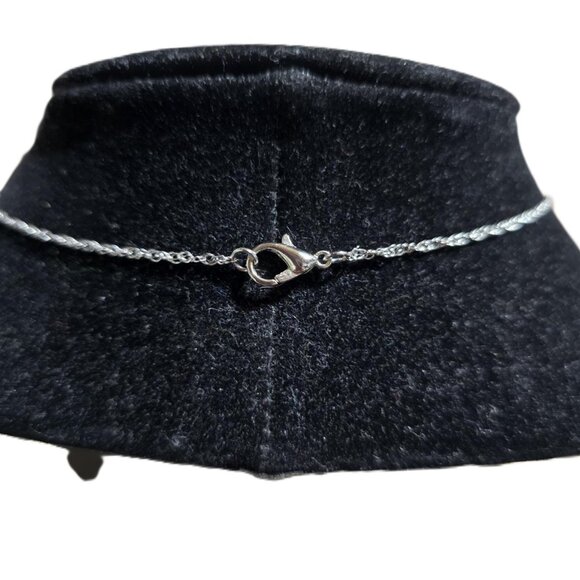 Horse Caged Pearl Pendant Necklace Silver Tone 18" - Picture 5 of 5